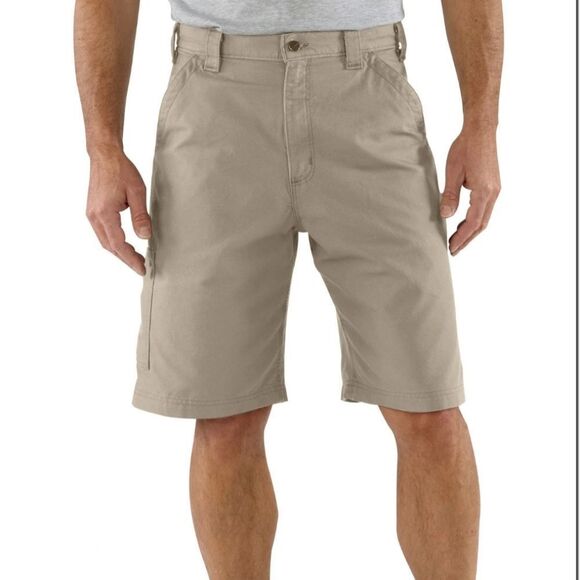 Carharrt Men's Tan Canvas  Utility Work Shorts - Picture 1 of 10